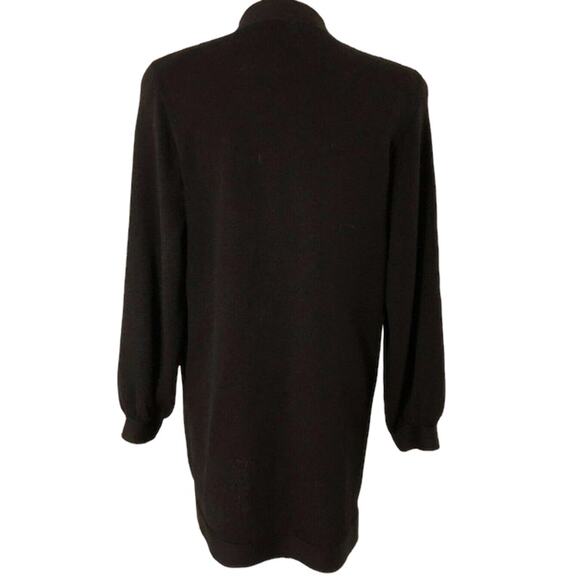 VTG Black St John Separates Open Longline Cardigan Santana Knit Small - Picture 11 of 11